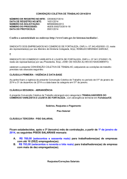 Mediador - Extrato Convenção Coletiva