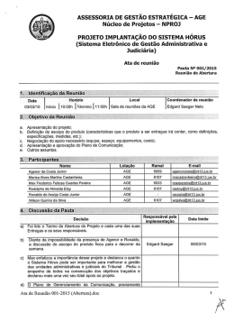 Ata de reuni&atilde;o 001