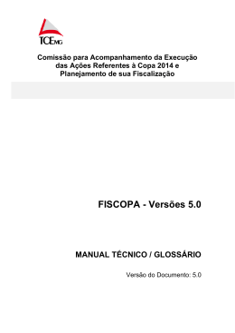 Manual técnico/Glossário - Governo de Minas Gerais