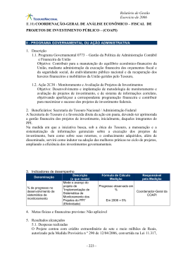 Volume II - Minist&eacute;rio da Fazenda