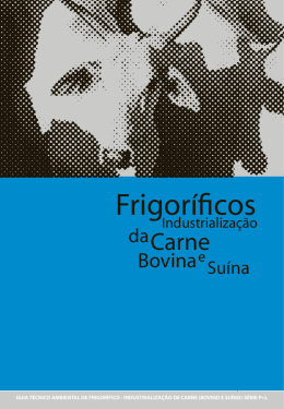 Frigor&iacute;ficos - industrializa&ccedil;&atilde;o de carne bovina e su&iacute;na