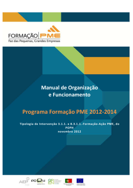 MOF - versão 2006 - Programa de Formação PME