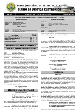 DI&Aacute;RIO DA JUSTI&Ccedil;A ELETR&Ocirc;NICO UNIDADES