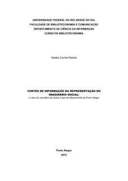 Fontes de informa&ccedil;&atilde;o na representa&ccedil;&atilde;o do imagin&aacute;rio social: o