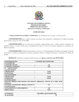 ESTADO DO ESPÍRITO SANTO PODER JUDICIÁRIO TRIBUNAL
