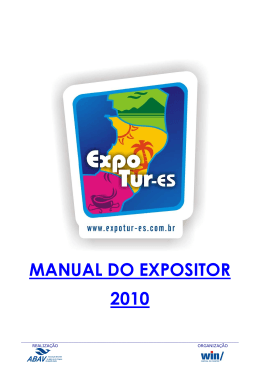 MANUAL DO EXPOSITOR 2010