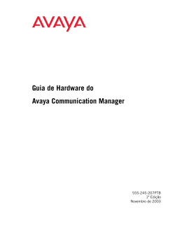 Guia de Hardware do Avaya Communication