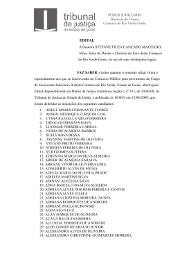 Ofício n - Tribunal de Justiça do Estado de Goiás