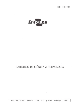 cADERNoS DE cIÊNcIA & TECNOLOGIA