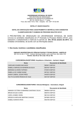 A PR&Oacute;-REITORIA DE GRADUA&Ccedil;&Atilde;O DA UNIVERSIDADE