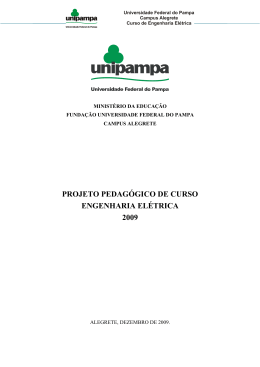 PPC do Curso de Engenharia Elétrica