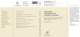 Linguagem, argumentação e decisão judiciária