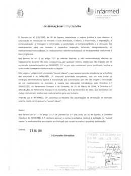 Delibera&ccedil;&atilde;o n&ordm; 088/CD/2009 de