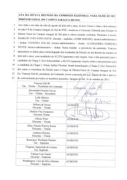 Ata Oitava reuniao Comissao Eleitoral Jaragua do Sul