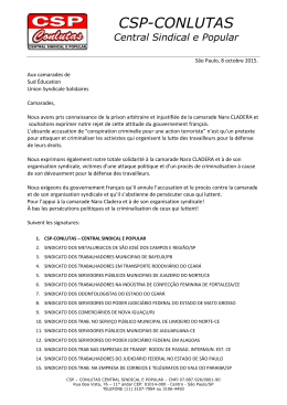 CSP-CONLUTAS Central Sindical e Popular