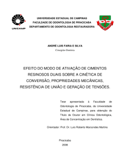 efeito do modo de ativa&ccedil;&atilde;o de cimentos resinosos duais sobre a