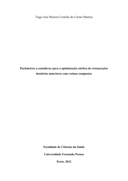 Tiago Jos&eacute; Moreno Corn&eacute;lio do Carmo Martins Par&acirc;metros a