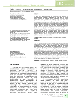 Selecionando corretamente as resinas compostas