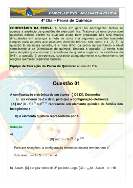 Resolução IME 2007/08 - Química - Discursiva