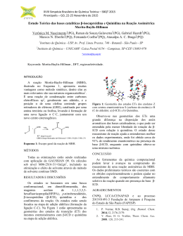 Estudo Teórico das bases catalíticas β-isocupreidina e - SBQT-2015