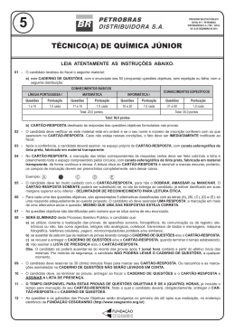 Prova - Petrobras Distribuidora