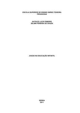 JOGOS EDUCA&Ccedil;&Atilde;O INFANTIL