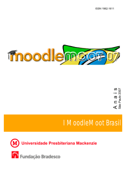Anais 2007 - MoodleMoot Brasil 2014