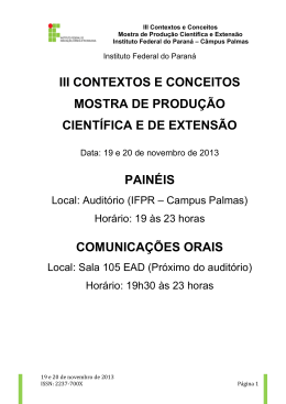 Anais III CeC Completos - C&acirc;mpus Palmas