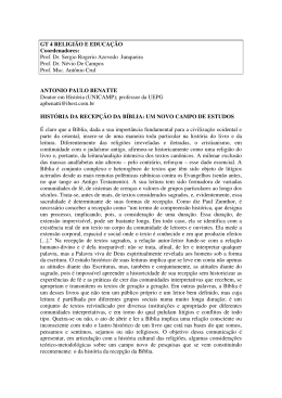 ANTONIO PAULO BENATTE Doutor em Hist&oacute;ria (UNICAMP
