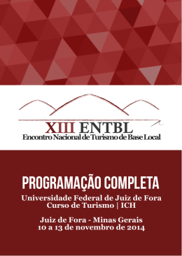 Programa&ccedil;&atilde;o completa - Universidade Federal de Juiz de Fora