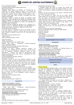 Edital - Di&aacute;rio Oficial