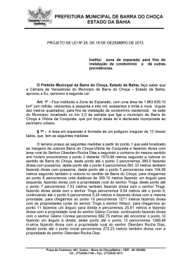prefeitura municipal de barra do cho&ccedil;a estado da bahia