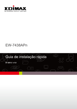 EW-7438APn Guia de instalação rápida