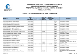 104 Agente Comunit&aacute;rio de Sa&uacute;de - Distrito Leste