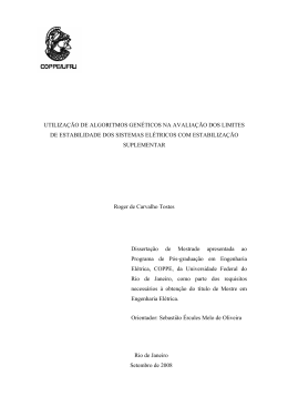 utiliza&ccedil;&atilde;o de algoritmos gen&eacute;ticos na avalia&ccedil;&atilde;o dos limites de