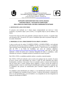 Instru&ccedil;&otilde;es Complementares - Portal de Editais e Concursos