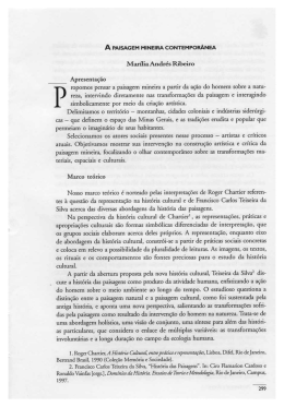 A paisagem mineira contempor&acirc;nea