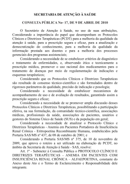 SECRETARIA DE ATEN&Ccedil;&Atilde;O &Agrave; SA&Uacute;DE
