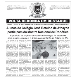Jornal Volta Redonda em Destaque 1076 - 18 de outubro