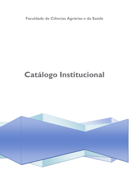 Faculdade de Ci&ecirc;ncias Agr&aacute;rias e da Sa&uacute;de