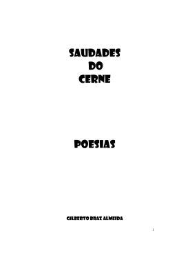 SAUDADES DO CERNE POESIAS