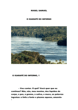 ROGEL SAMUEL O IGARAP&Eacute; DO INFERNO O