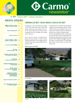 Newsletter N.º 21 - Outubro, 2007