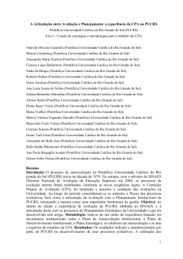 (A articula&ccedil;&atilde;o entre Avaliacao e planejamento_a experi&ecirc;ncia
