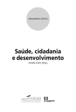 desafios para a articula&ccedil;&atilde;o entre direito &agrave; sa&uacute;de e cidadania