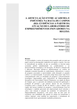 a articula&ccedil;&atilde;o entre academia e ind&uacute;stria na bacia de campos (rj)