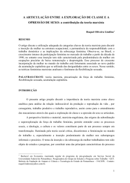 A ARTICULA&Ccedil;&Atilde;O ENTRE A EXPLORA&Ccedil;&Atilde;O DE CLASSE E A