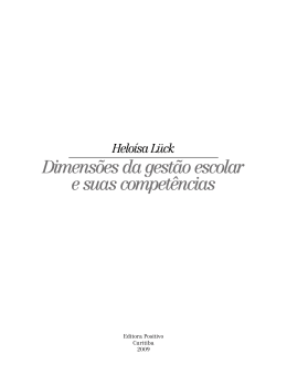 Dimens&otilde;es da gest&atilde;o escolar e suas compet&ecirc;ncias