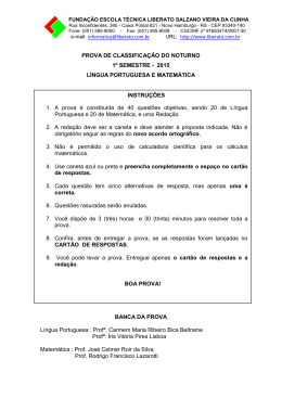 Prova 2015/1 - Funda&ccedil;&atilde;o Liberato