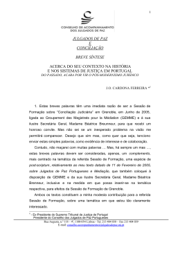 2005 - Julgados de Paz e Concilia&ccedil;&atilde;o